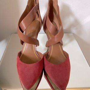 Enzo Angiolini 2-Toned Strappy Heels-Size 7.5